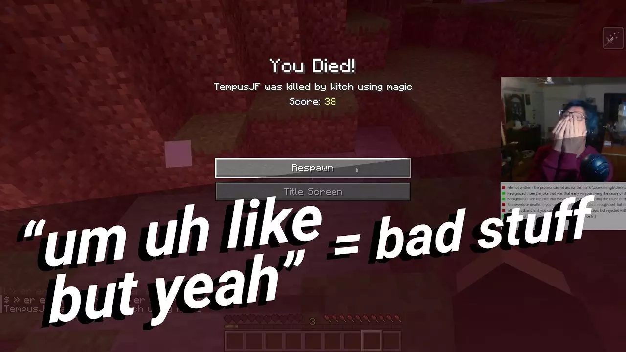 Minecraft but we can't use filler words